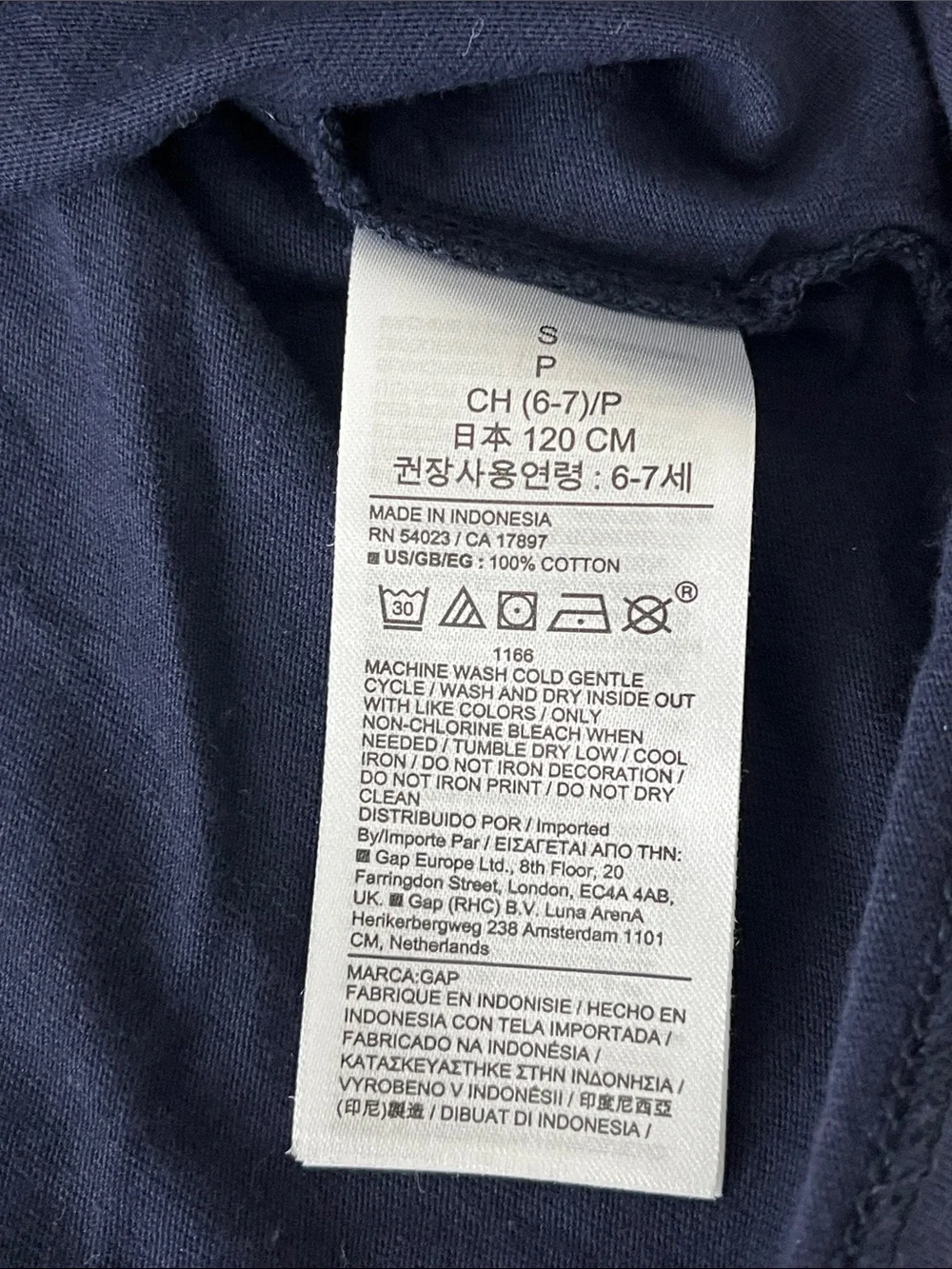 GAP Navy Short-Sleeve Tee with Colorful MARVEL Lettering